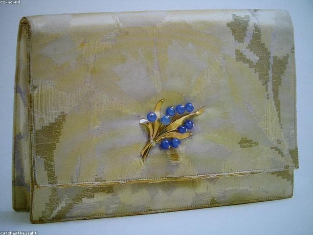 Beaded clutch bag